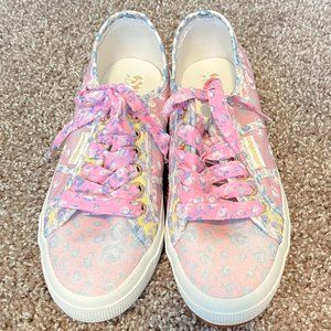 LoveShackFancy x SuperGa: Rose Heart Sneakers